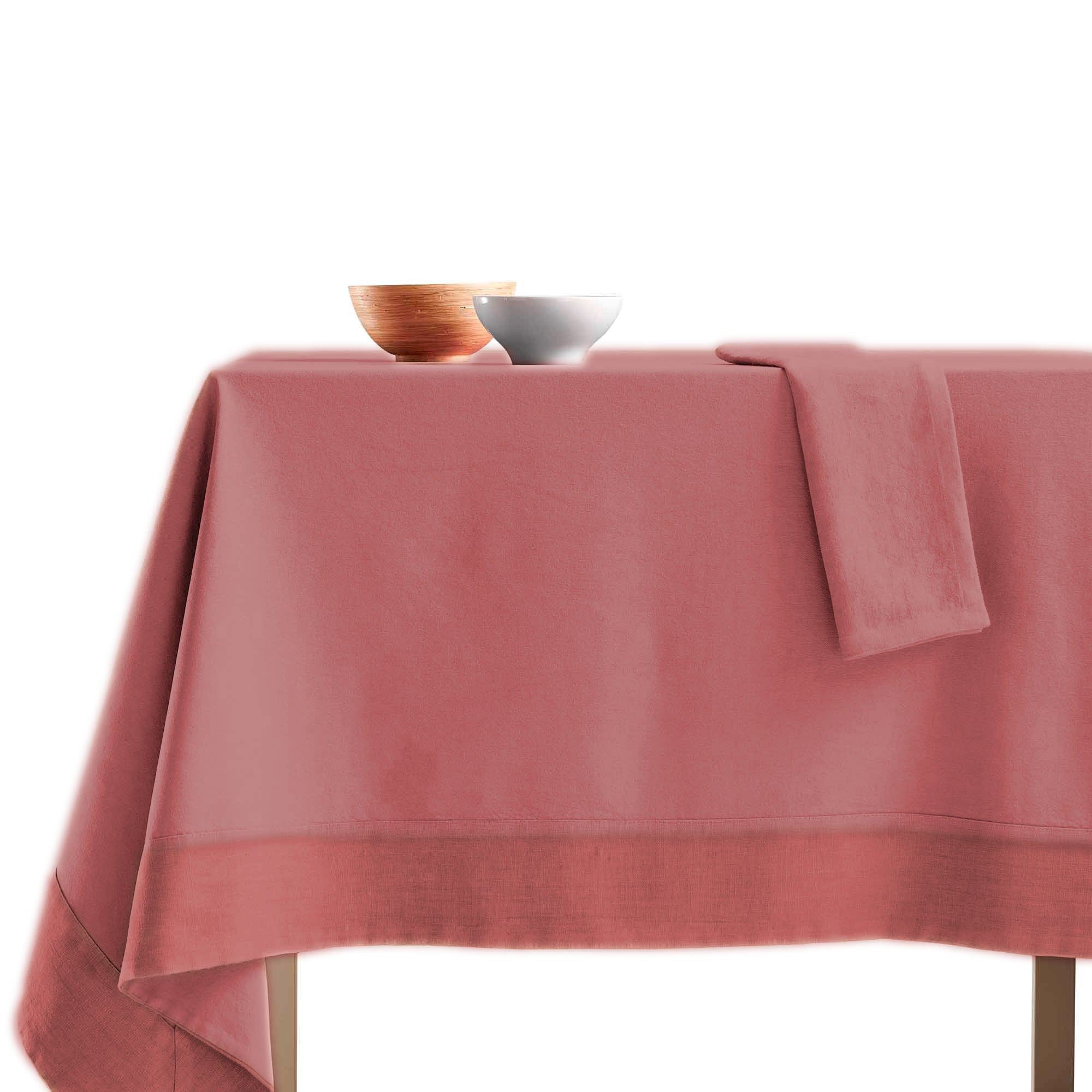 Tovaglia Cotone con Bordo in Lino StoneWashed NO STIRO - Loira - Image 15
