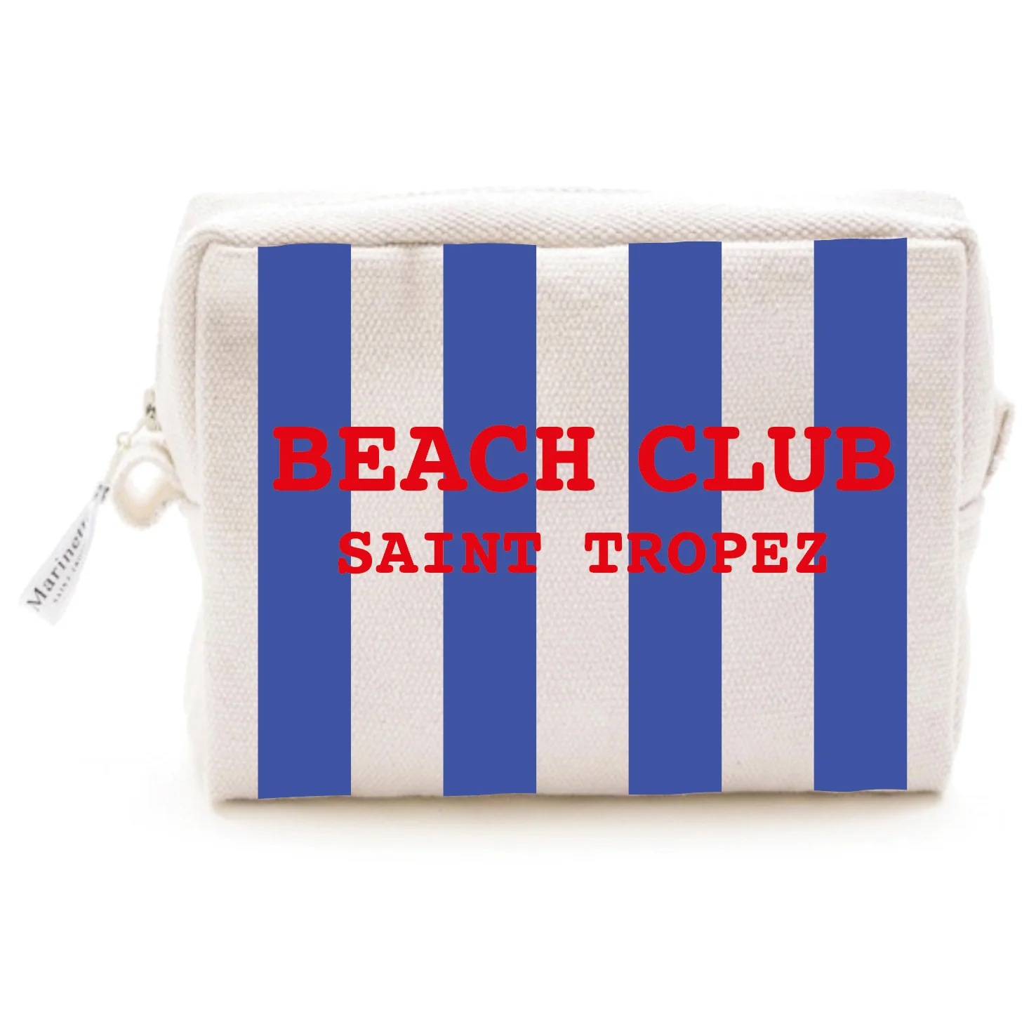 Trousse in Cotone con Scritta Ricamata - Beach Club - Image 2