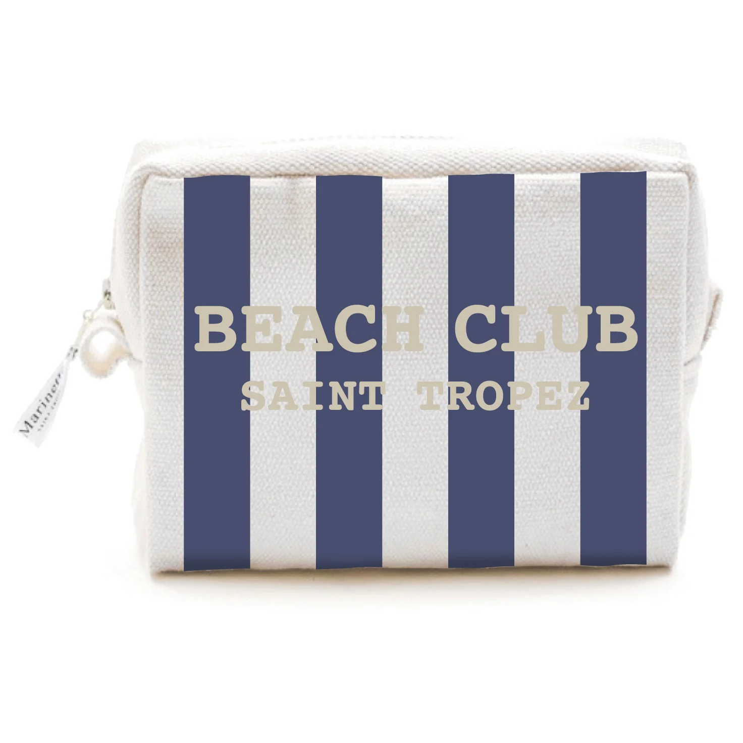 Trousse in Cotone con Scritta Ricamata - Beach Club - Image 3