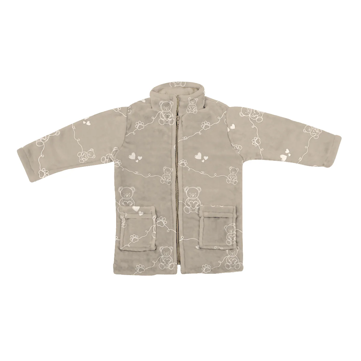 Vestaglia per Bambino in Micropile Stampata - Dreaming Bear - Image 3